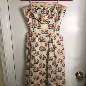 Anthropologie Strapless Bike Dress